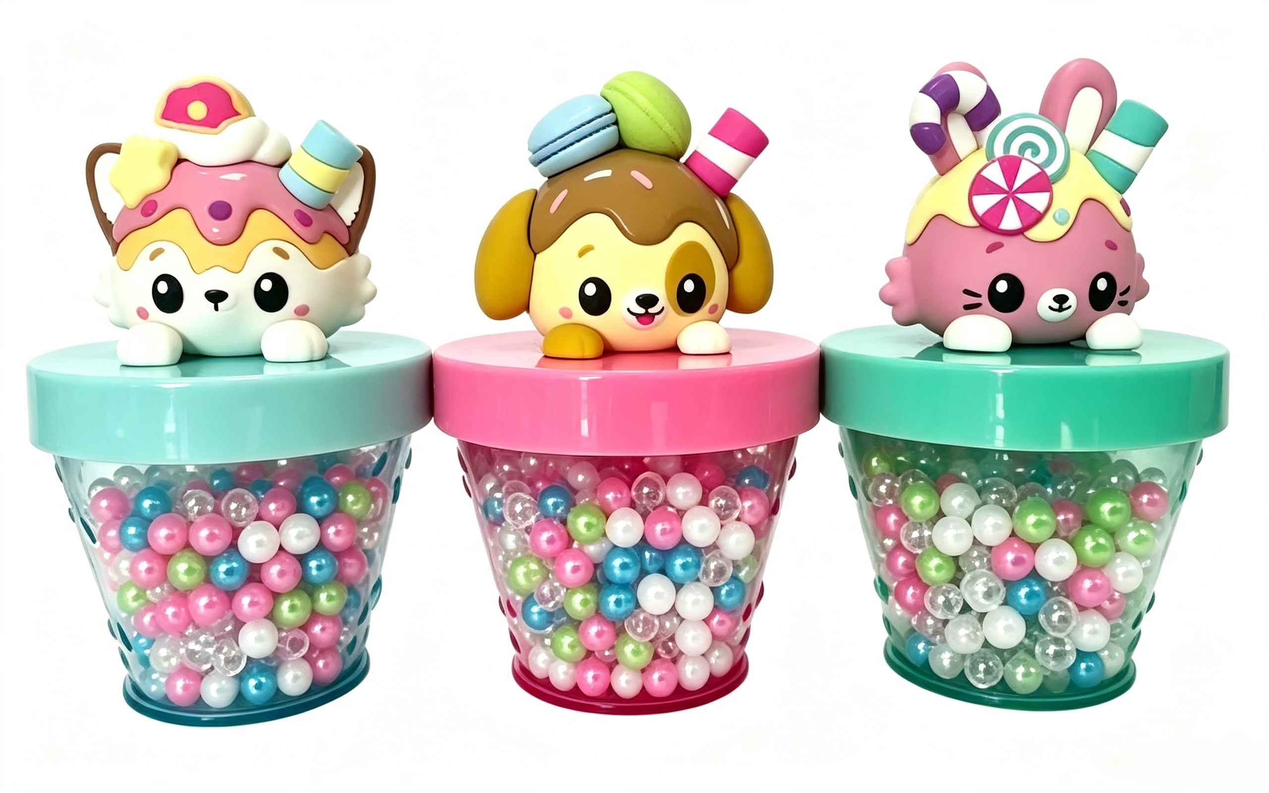 PVC & ABS DIY Jewelry Bead Toy Set & 30cm Plush Vinyl Dolls