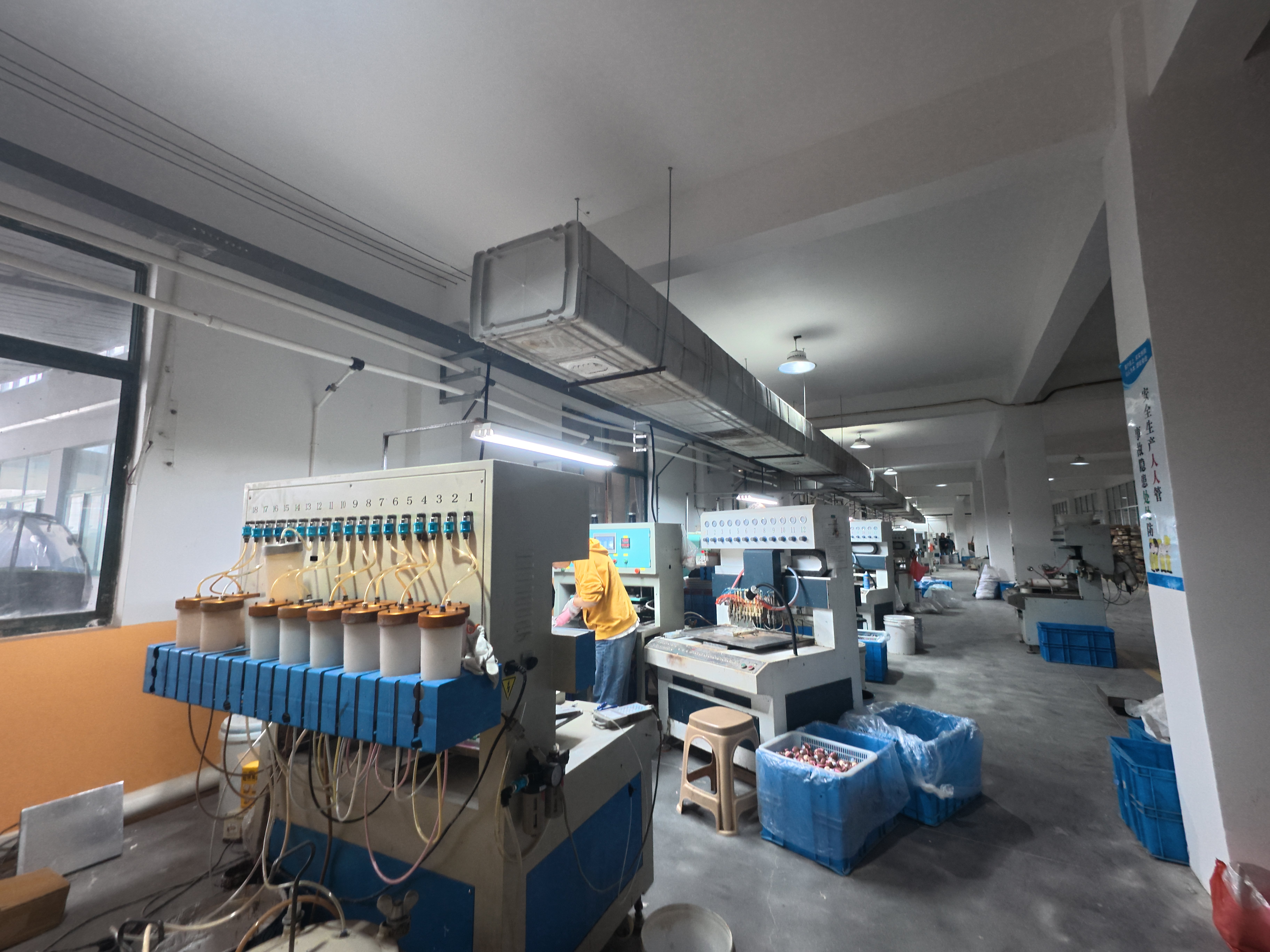 Injection molding workshop production line